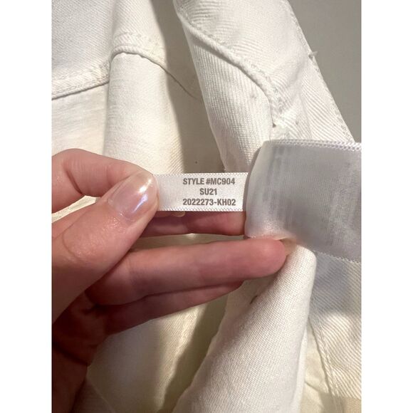 NWT Madewell Relaxed Denim Shorts in Tile White Women's Size 32 - Picture 6 of 14